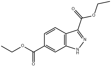 吲唑-3,6-二甲酸二乙酯, 891782-58-4, 结构式