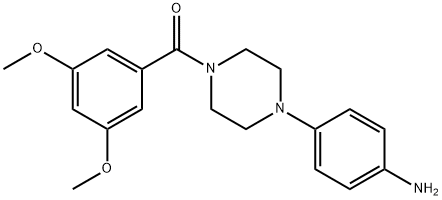 [4-(4-氨基苯基)-1-	哌嗪]-(3,5-二甲氧苯基)甲酮, 892712-64-0, 结构式
