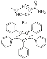 1′-(氨基羰基)-1,2,3,4,5-五苯基-二茂铁, 894777-14-1, 结构式