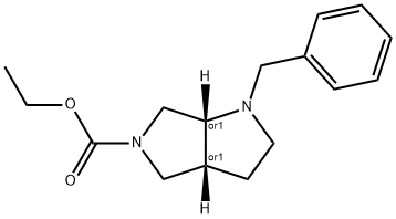 順式-1-芐基-5-乙氧羰基六氫吡咯并[3,4-B]吡咯, 894853-99-7, 結構式