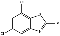 2-溴-5,7-二氯苯并噻唑, 898747-71-2, 结构式