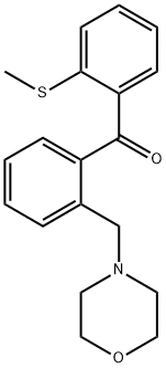 (2-(甲硫基)苯基)(2-(吗啉代甲基)苯基)甲酮, 898750-23-7, 结构式