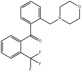 (2-(吗啉甲基)苯基)(2-(三氟甲基)苯基)甲酮, 898750-77-1, 结构式