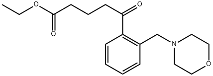 5-(2-(吗啉甲基)苯基)-5-氧代戊酸乙酯, 898751-49-0, 结构式