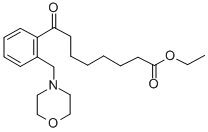 8-(2-(吗啉代甲基)苯基)-8-氧代辛酸乙酯, 898751-61-6, 结构式