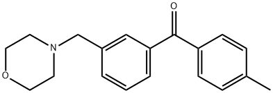 (3-(吗啉甲基)苯基)(对甲苯基)甲酮, 898765-03-2, 结构式