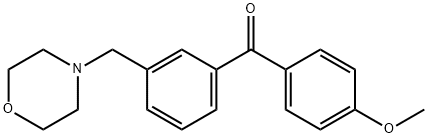 (4-甲氧基苯基)(3-(吗啉代甲基)苯基)甲酮, 898765-09-8, 结构式