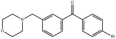 (4-溴苯基)(3-(吗啉甲基)苯基)甲酮, 898765-38-3, 结构式