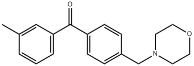 (4-(吗啉甲基)苯基)(间甲苯基)甲酮, 898769-64-7, 结构式