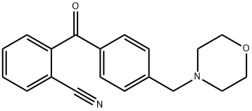 2-(4-(吗啉甲基)苯甲酰基)苯甲腈, 898769-74-9, 结构式