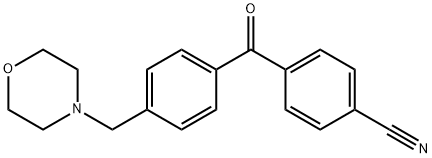 4-(4-(吗啉甲基)苯甲酰基)苯甲腈, 898769-78-3, 结构式