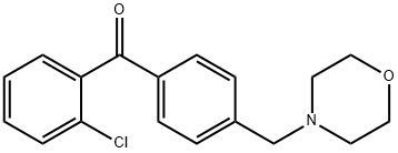 (2-氯苯基)(4-(吗啉代甲基)苯基)甲酮, 898770-29-1, 结构式