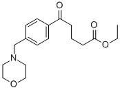 5-(4-(吗啉代甲基)苯基)-5-氧代戊酸乙酯, 898770-83-7, 结构式