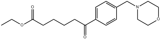 6-(4-(吗啉代甲基)苯基)-6-氧代己酸乙酯, 898770-85-9, 结构式