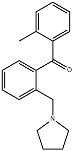 (2-(吡咯烷-1-基甲基)苯基)(邻甲苯基)甲酮, 898774-02-2, 结构式