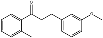 3-(3-甲氧基苯基)-1-(邻甲苯基)丙-1-酮, 898774-37-3, 结构式