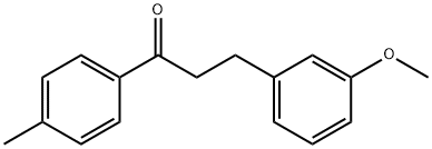 3-(3-甲氧基苯基)-1-(对甲苯基)丙-1-酮, 898774-43-1, 结构式