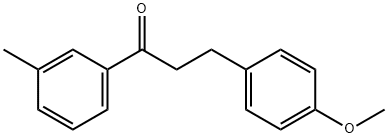 3-(4-甲氧基苯基)-1-(间甲苯基)丙-1-酮, 898775-49-0, 结构式