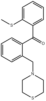 (2-(甲硫基)苯基)(2-(硫代吗啉甲基)苯基)甲酮, 898781-66-3, 结构式