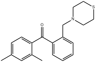 (2,4-二甲基苯基)(2-(硫代吗啉甲基)苯基)甲酮, 898781-84-5, 结构式