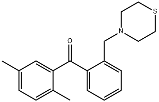 (2,5-二甲基苯基)(2-(硫代吗啉甲基)苯基)甲酮, 898781-86-7, 结构式