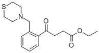 4-氧代-4-(2-(硫代吗啉甲基)苯基)丁酸乙酯, 898782-60-0, 结构式