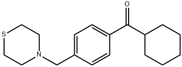 环己基(4-(硫代吗啉甲基)苯基)甲酮, 898783-34-1, 结构式