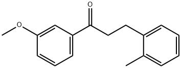 1-(3-甲氧基苯基)-3-(邻甲苯基)丙-1-酮, 898789-16-7, 结构式