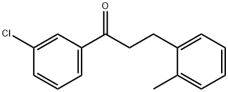 1-(3-氯苯基)-3-(邻甲苯基)丙-1-酮, 898789-42-9, 结构式