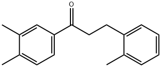 1-(3,4-二甲基苯基)-3-(邻甲苯基)丙-1-酮, 898789-58-7, 结构式