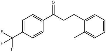 3-(邻甲苯基)-1-(4-(三氟甲基)苯基)丙-1-酮, 898789-79-2, 结构式