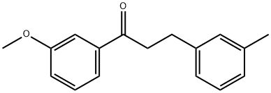 1-(3-甲氧基苯基)-3-(间甲苯基)丙-1-酮, 898790-39-1, 结构式