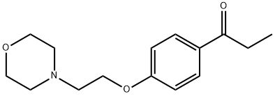 1-{4-[2-(4-	吗啉)乙氧基]苯基}-1-丙酮, 2089-21-6, 结构式