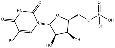 5-溴尿苷单磷酸二钠盐, 2149-79-3, 结构式