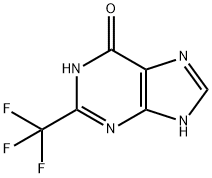 2-(三氟甲基)-6,9-二氢-1H-嘌呤-6-酮, 2268-14-6, 结构式