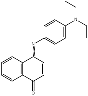 4-(4-二乙基氨基苯基)亚氨基萘-1-酮, 2363-99-7, 结构式