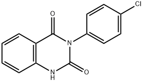 3-(4-氯苯基)-1H-喹唑啉-2,4-二酮, 2400-95-5, 结构式