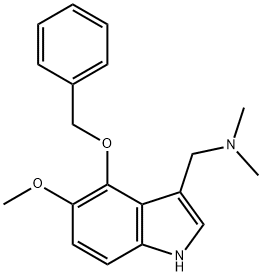 4-(Benzyloxy)-3-[(diMethylaMino)Methyl]-5-Methoxyindole, 2433-36-5, 结构式