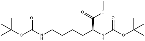 N2,N6-双(叔丁氧羰基)-L-赖氨酸甲酯, 2483-48-9, 结构式