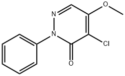 4-氯-5-甲氧基-2-苯基哒嗪-3(2H)-酮, 2514-18-3, 结构式