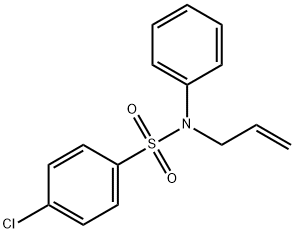 N-烯丙基对氯苯磺酰苯胺, 2514-66-1, 结构式