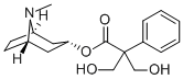 α,α-Bis(hydroxymethyl)benzeneacetic acid (1R,5S)-8-methyl-8-azabicyclo[3.2.1]oct-3α-yl ester, 2515-36-8, 结构式