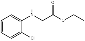 N-(2-氯苯基)甘氨酸乙酯, 2522-00-1, 结构式