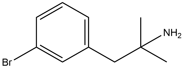1-(3-溴苯基)-2-甲基丙-2-胺, 808769-14-4, 结构式
