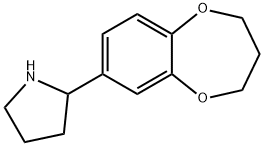 2-(3,4-二氢-2H-苯并[B][1,4]二噁英-7-基)吡咯烷, 851788-21-1, 结构式