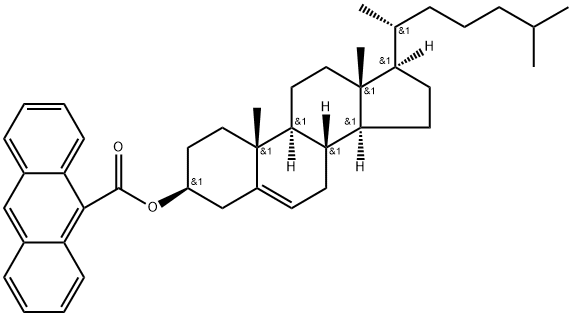 胆甾醇基蒽-9-羧酸盐, 2641-40-9, 结构式