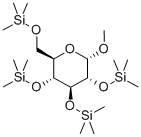 甲基 2,3,4,6-四-O-(三甲基硅基)-Α-D-吡喃葡萄糖苷, 2641-79-4, 结构式