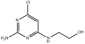 2-((2-氨基-6-氯-4-嘧啶基)氨基)乙醇, 2846-77-7, 结构式