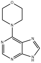 4-(1H-嘌呤-6-基)吗啉, 2846-96-0, 结构式