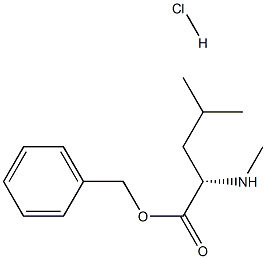 N-甲基亮氨酸苄基酯盐酸盐, 2900-39-2, 结构式